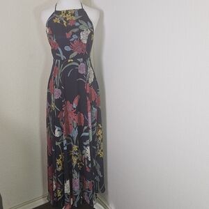 Lulus Exclusive Dress 6 A Dream Realized Blue Floral Print Maxi Wedding Party